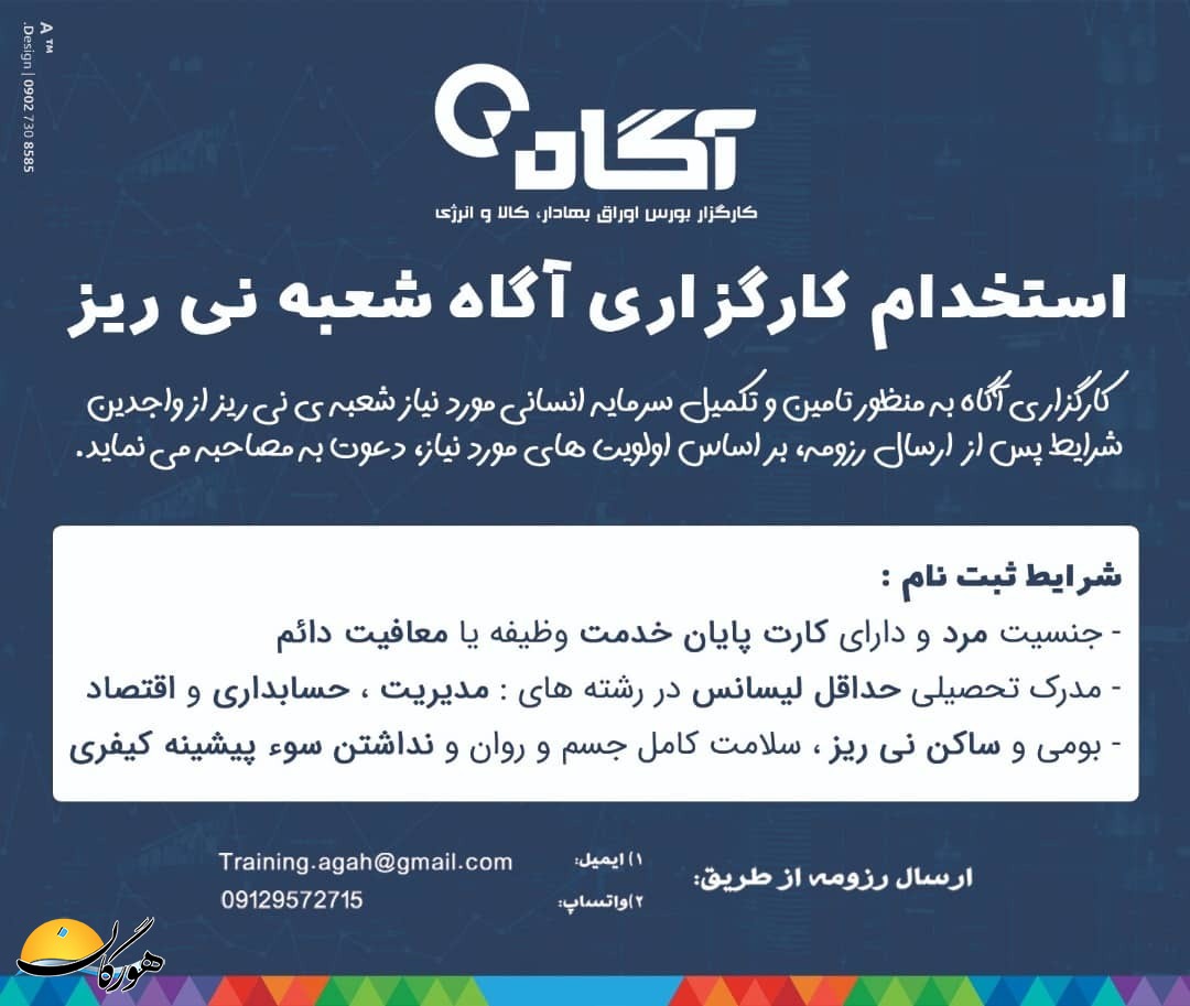 سازمان آگهیهای هورگان(بهمن ماه 1400) سازمان آگهیهای هورگان(بهمن ماه 1400)